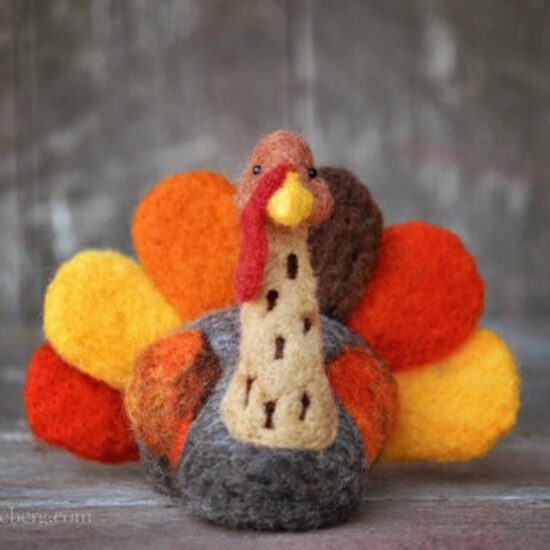 felted turkey
