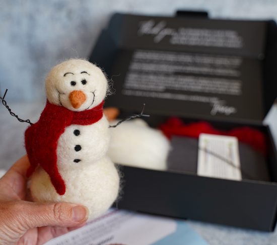 Snowman Needle Felting Kit (Super Easy Beginner) - Image 8