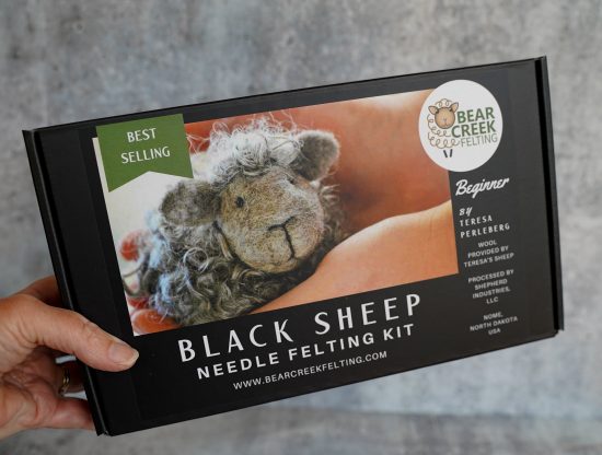 Black Sheep Needle Felting Kit (Easy Beginner) - Image 5