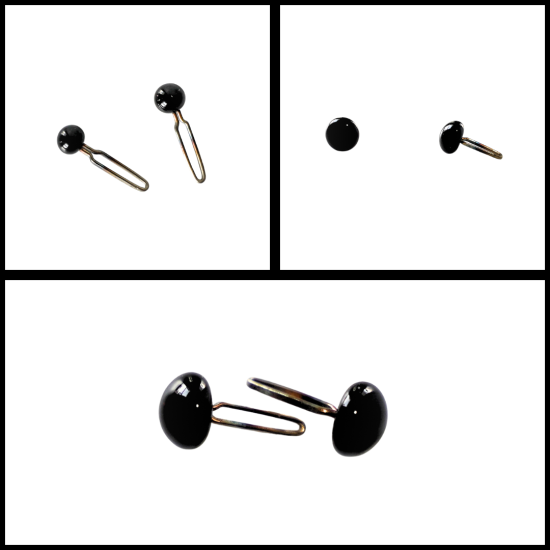 Glass Eyes with Wire Loops — Premium Needle Felting Eyes (3mm, 4mm, 5mm)