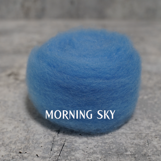 Blue Colors of Wool for Needle Felting | .5 ounce - Image 3