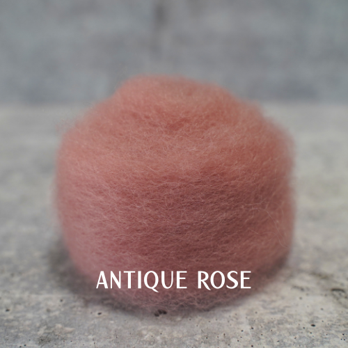 Pink-Red Colors of Wool for Needle Felting | .5 ounce - Image 11