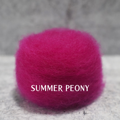 Pink-Red Colors of Wool for Needle Felting | .5 ounce - Image 9