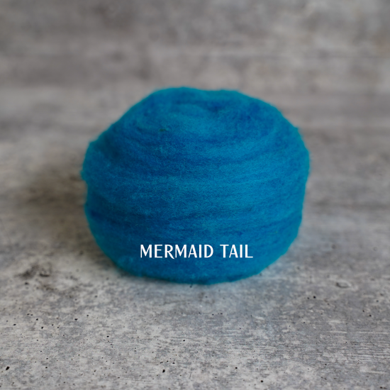 Blue Colors of Wool for Needle Felting | .5 ounce - Image 7