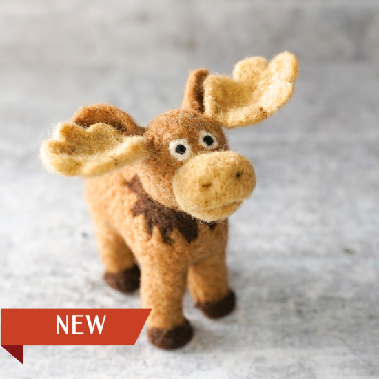 Moose Needle Felting Kit