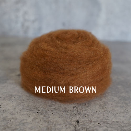 Brown Colors of Wool for Needle Felting | .5 ounce - Image 10