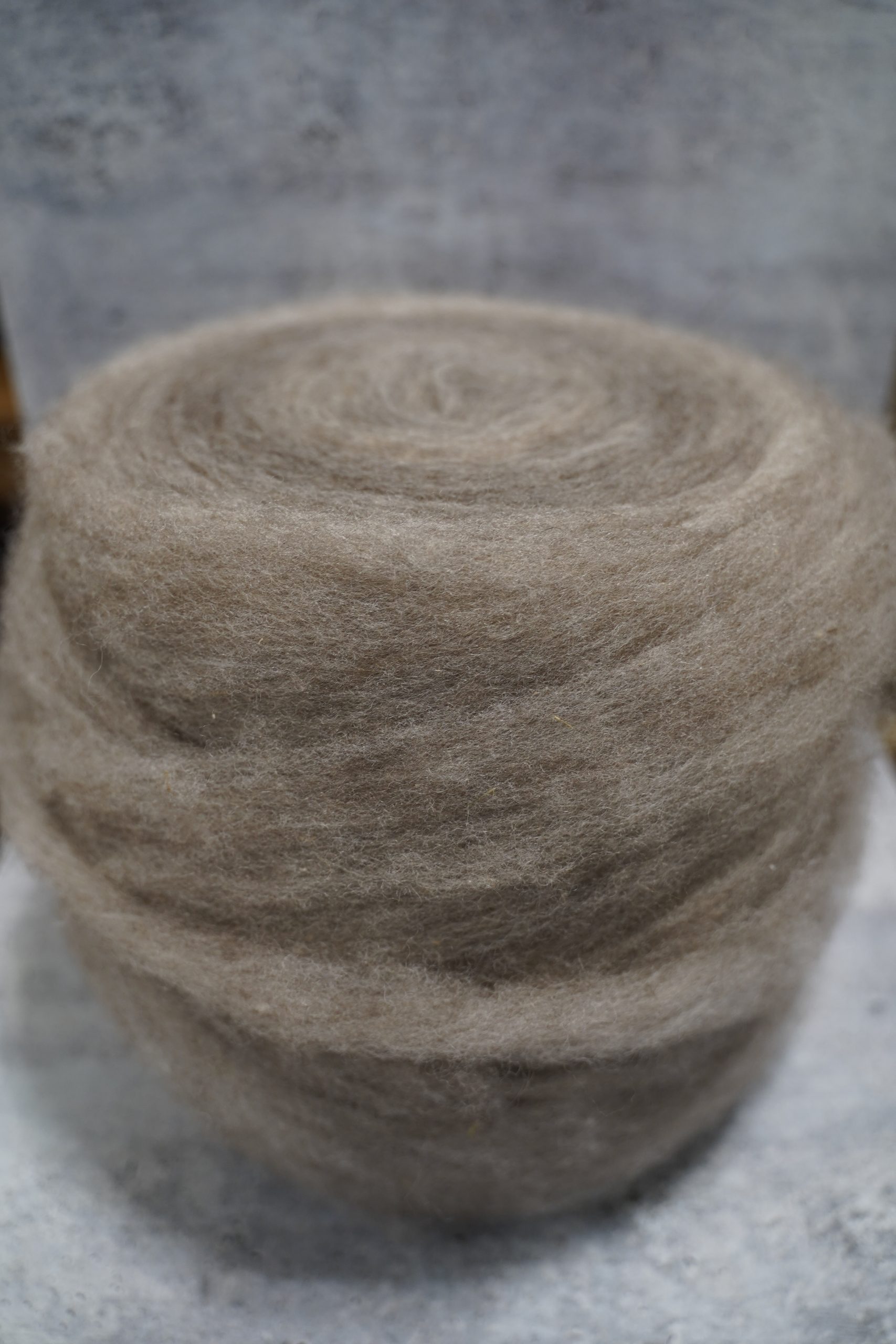 Natural Gray Romney Wool Bump – Bulk Farm-Raised Wool for Felting - Image 4