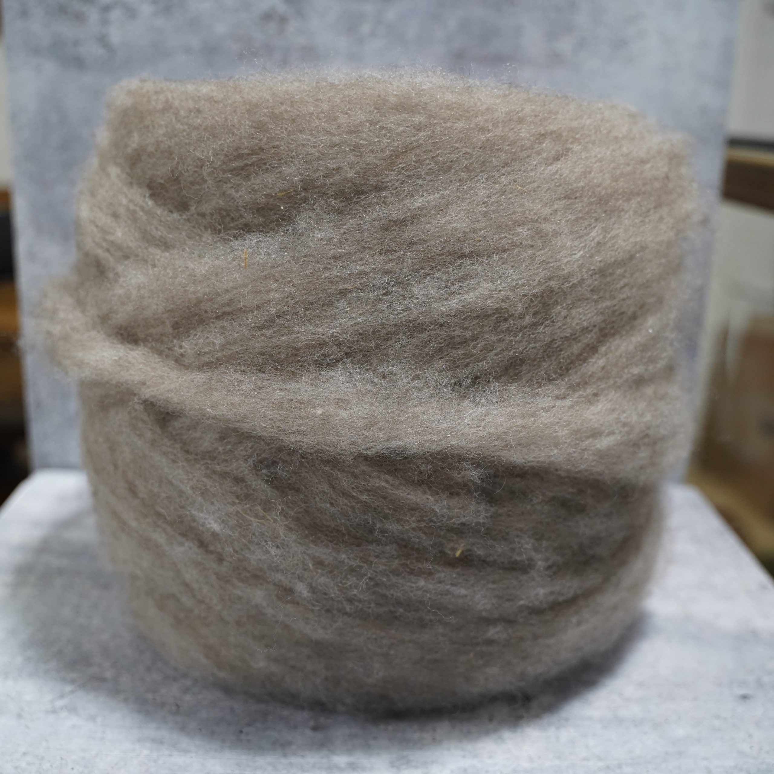 Natural Gray Romney Wool Bump – Bulk Farm-Raised Wool for Felting