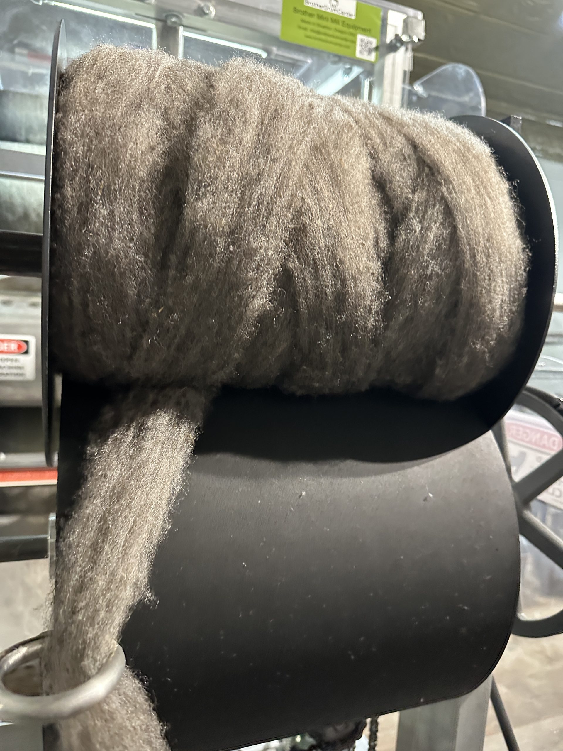 Natural Gray Romney Wool Bump – Bulk Farm-Raised Wool for Felting - Image 5