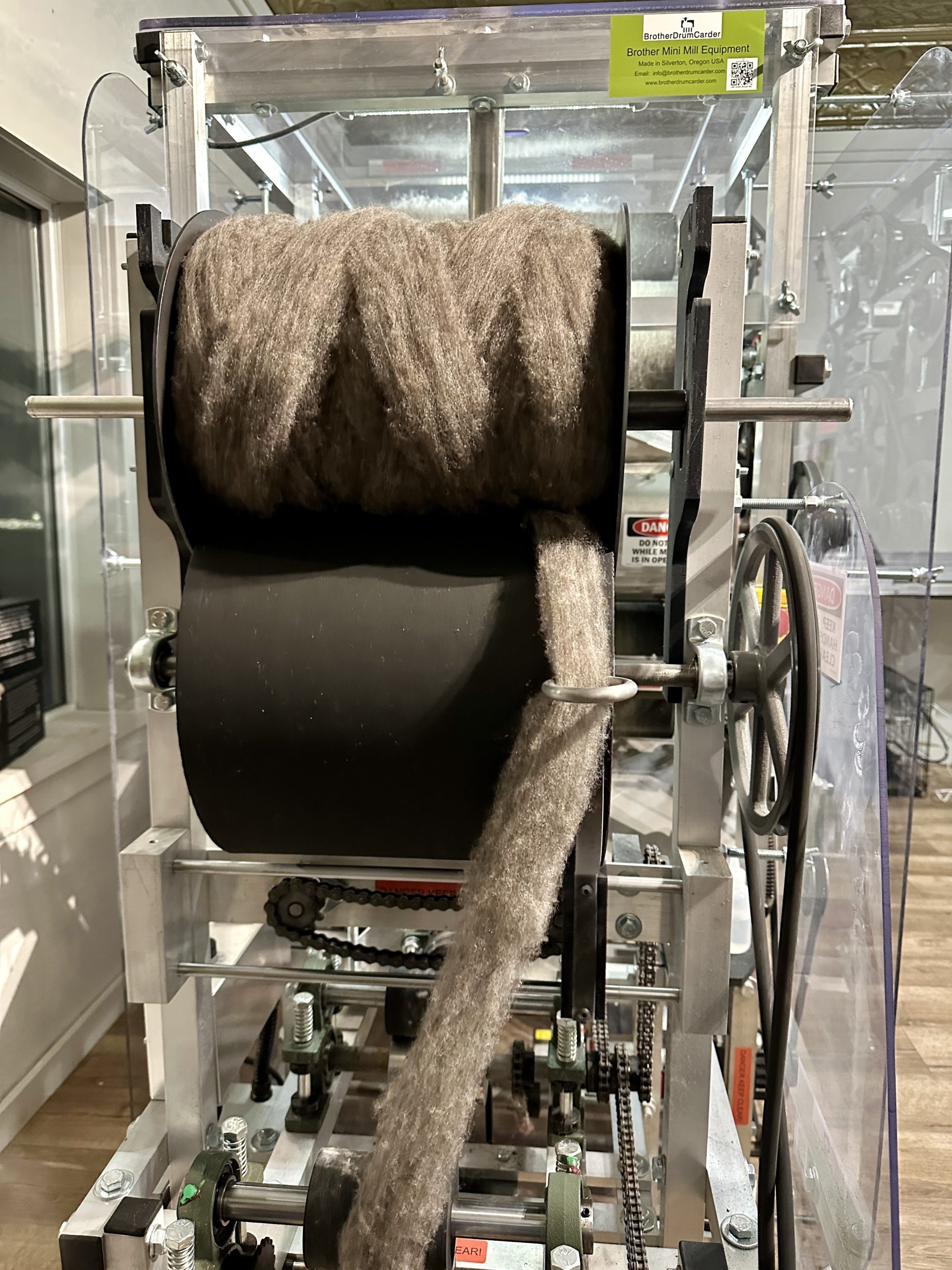 Natural Gray Romney Wool Bump – Bulk Farm-Raised Wool for Felting - Image 6