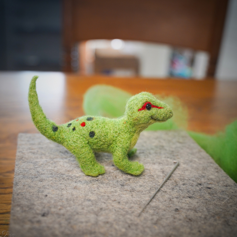 Needle Felting Gecko